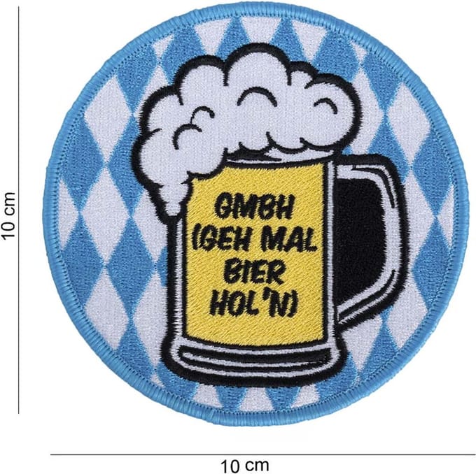 Embleem stof GMBH Bavarian style met klittenband