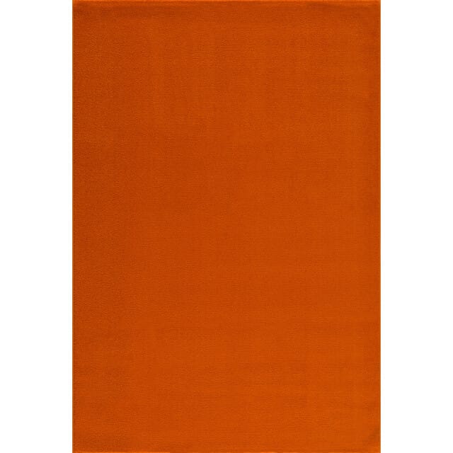 Uni Effen Laagpolig Vloerkleed Modern Oranje- 160x230 CM