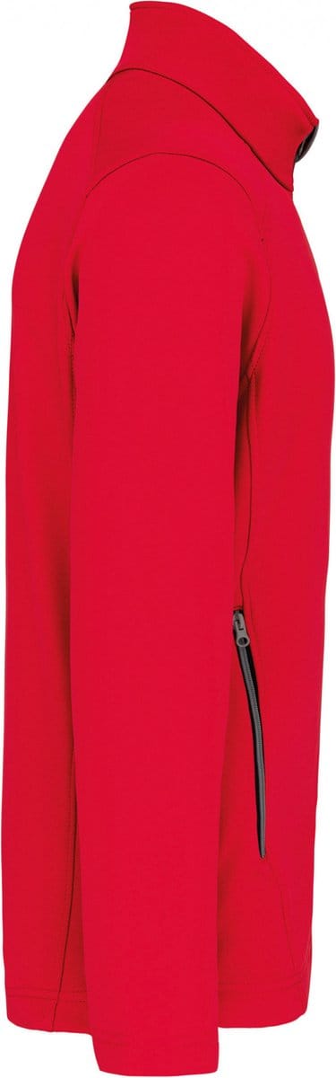 Kariban 2-laagse herensoftshelljas K424 - Red - S