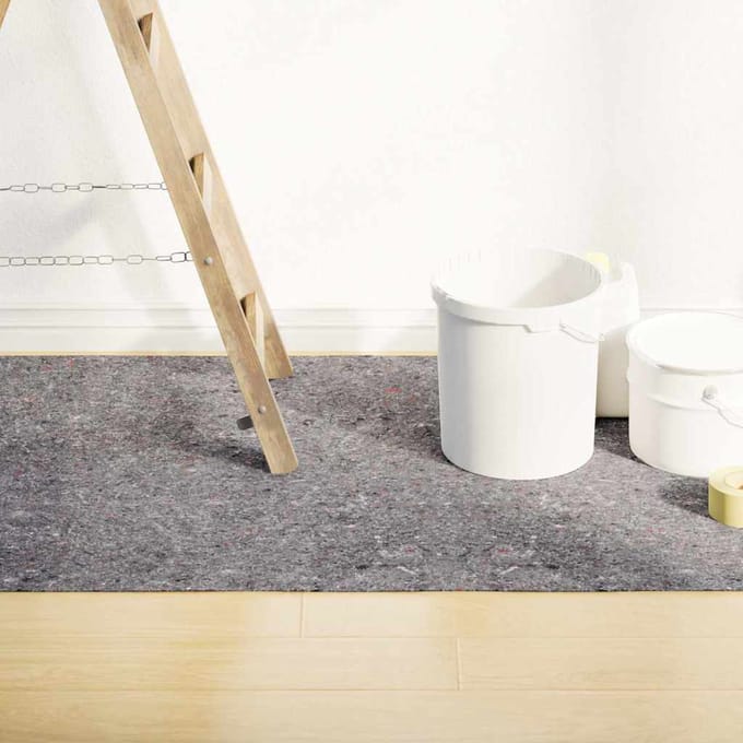 vidaXL - Antislip - schildersvlies - 2 - st - 50 - m - 220 - g/m² - grijs