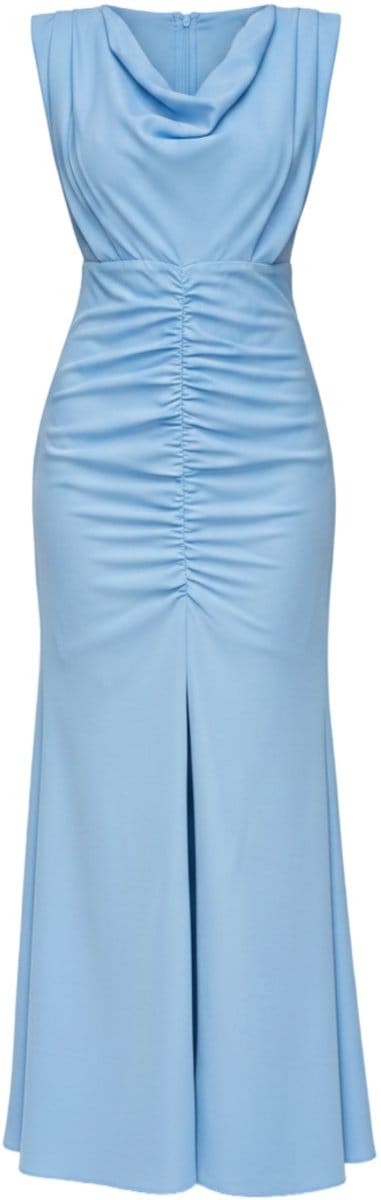 LARICA Jurk - Mouwloos - Rits - Effen Blauw M