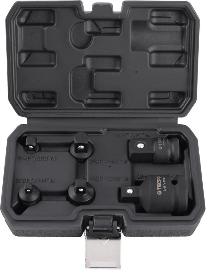 Kracht Steek- en Dopadapter Set 6 Delig Slagschroevendraaier Adapter Set