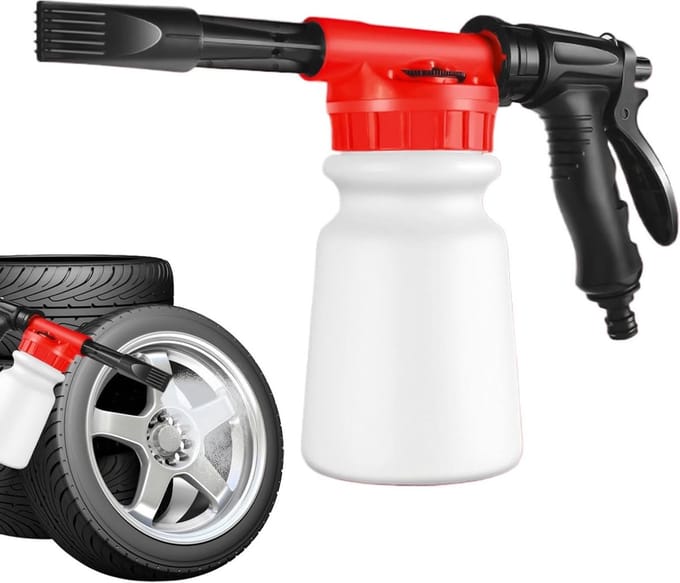 Schuimsproeier - Schuimkanon - Auto Reinigen - Verbeterde Schuimtechnologie - 1 Liter - Rood