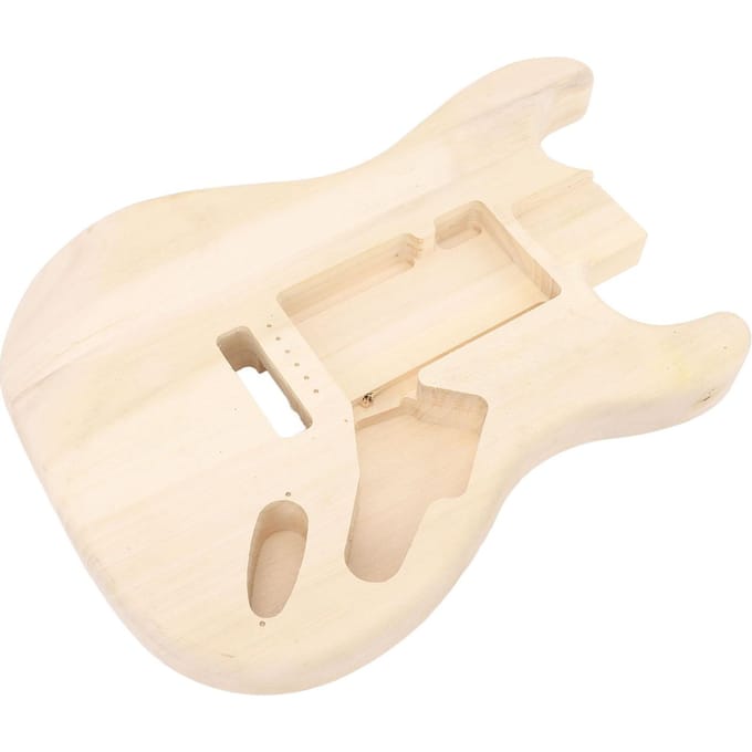 Elektrische Gitaar Body Geïntegreerd en Onbewerkt Esdoornhout Gitaar Body Vervanging DIY Accessoire white
