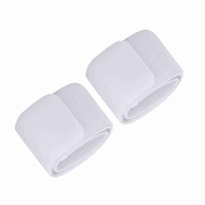 Voetbal Scheenbeschermer Fixatie Bandage Tape Sluiting Scheenbeschermer Verstelbare Elastische Sportband(Wit) wit