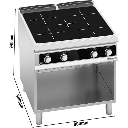 GGM Gastro Infrarotherd - 16 kW - 4 Kochfelder - Bflex Digital