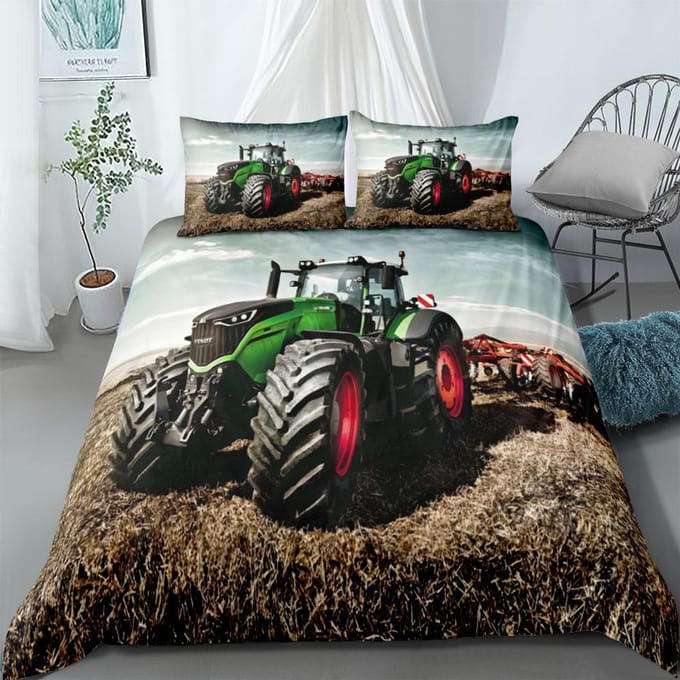 Tractor Dekbedovertrek Set King Queen Double Full Twin Single Maat Jongens Beddengoed Set 200x200cm