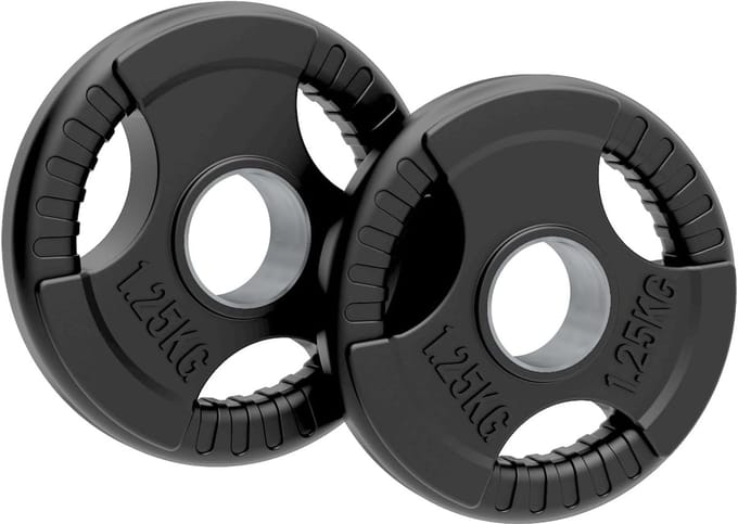 Body Revolution halterschijven - 2 x 1,25 kg - 50 mm - tri-grip ontwerp