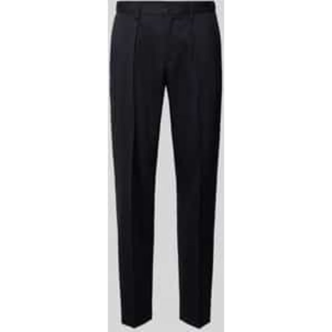 Pantalon van Mix van wol en elastaan met persplooien