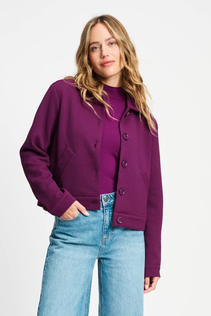 POM Amsterdam Jacket - Iris Plum Taglia: 44 | Giacche corte Outlet | Donna | Magenta