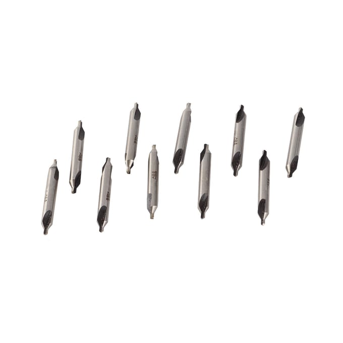 Ensemble de 10 forets de centrage Acier rapide 4341 Queue droite Outils de perçage 2,5 mm