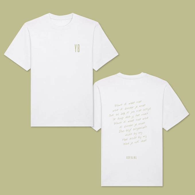 Yves Berendse | Dicht Bij Mij T-shirt Wit