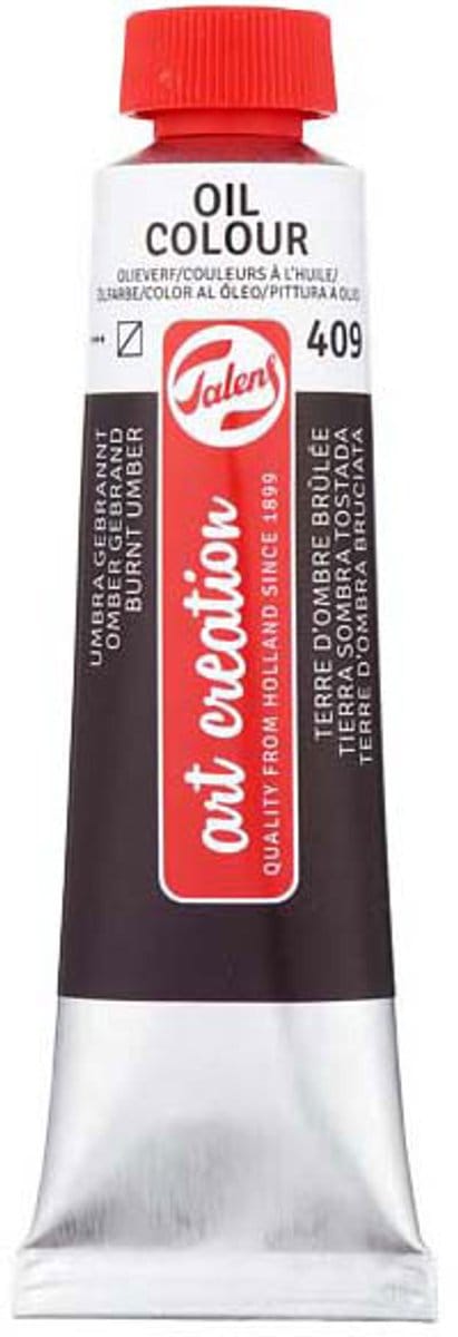 Olieverf tube 40ml Omber Gebrand 409 schilderen creatief.