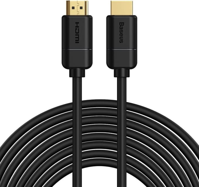 Baseus 2x HDMI 2.0 4K 30Hz Cable 3D HDR 18Gbps 8m (black)