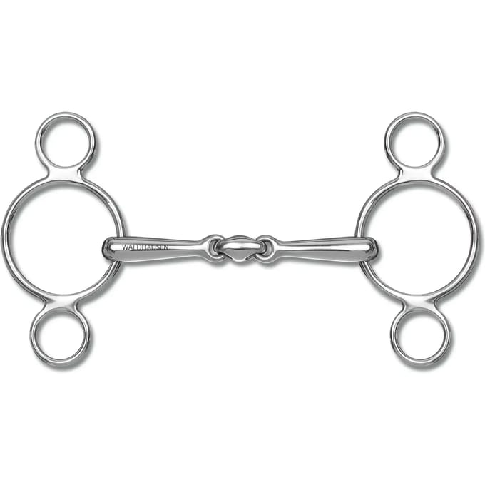 Driedubbel Gebroken Watertrens Bit Met Drie Ringen - Bijna Uitverkocht!