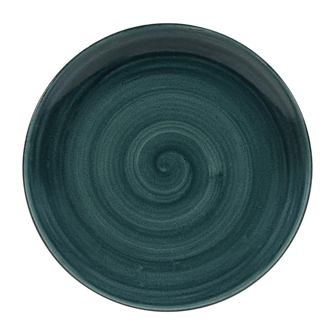 Churchill Stonecast Patina Rustic Teal Evolve Coupe Bord 26cm (12 stuks)