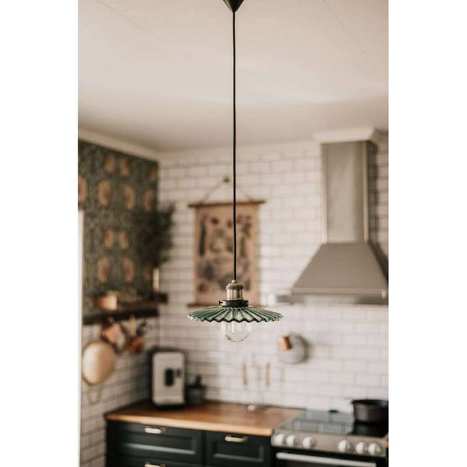 Globen Lighting hanglamp COBBLER, groen, Ø 25 cm