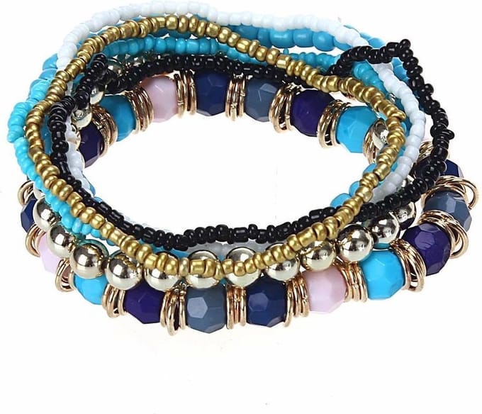 Fako Bijoux® - Armband - Beachbumb - Blauw