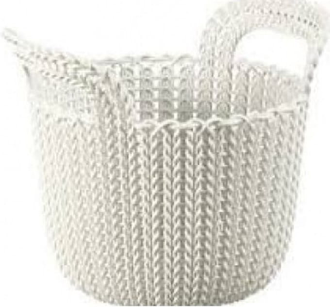 Keter Knit Serie - Ovale Opbergmand - 3L - Kunststof - Crème