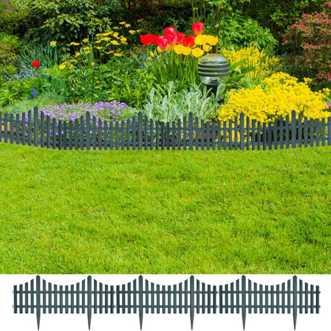 vidaXL - Gazonranden - 17 - st - 10 - m - groen