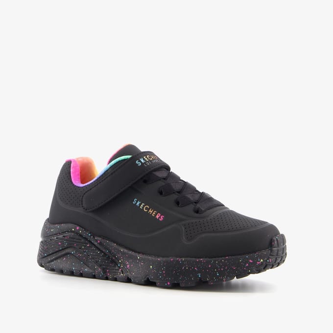 Skechers UNO LITE-RAINBOW SPECKS Meisjes Veterschoenen - Multi / Zwart