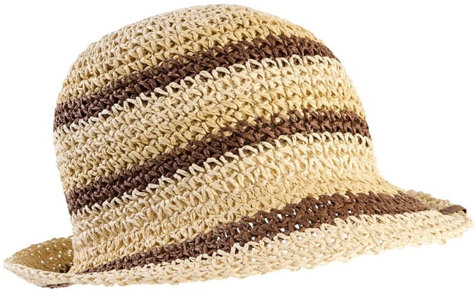 camel active Luchtige strohoed met logo - Maat womenswear-OS - Geel
