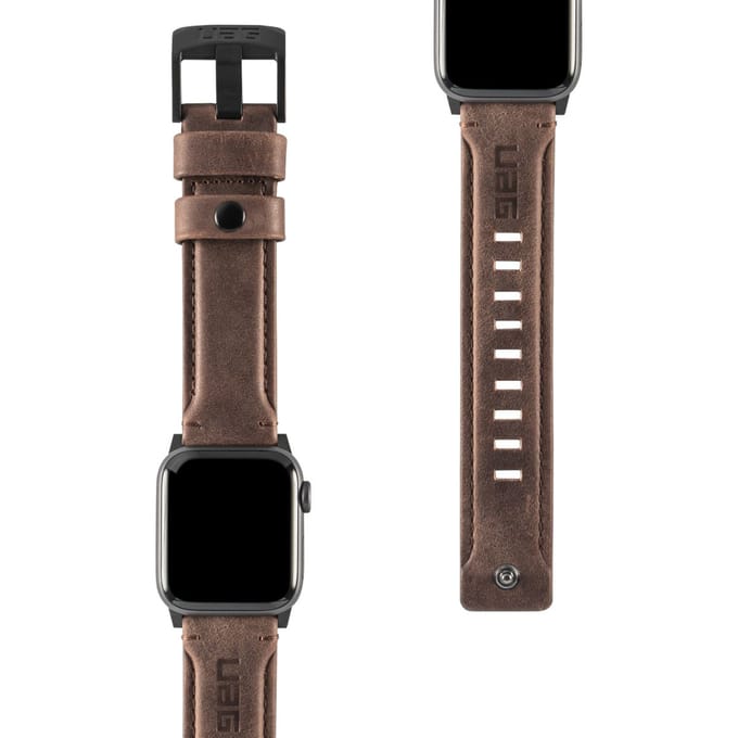 UAG Leather Strap band voor de Apple Watch | 38/40/41/42 mm - Bruin