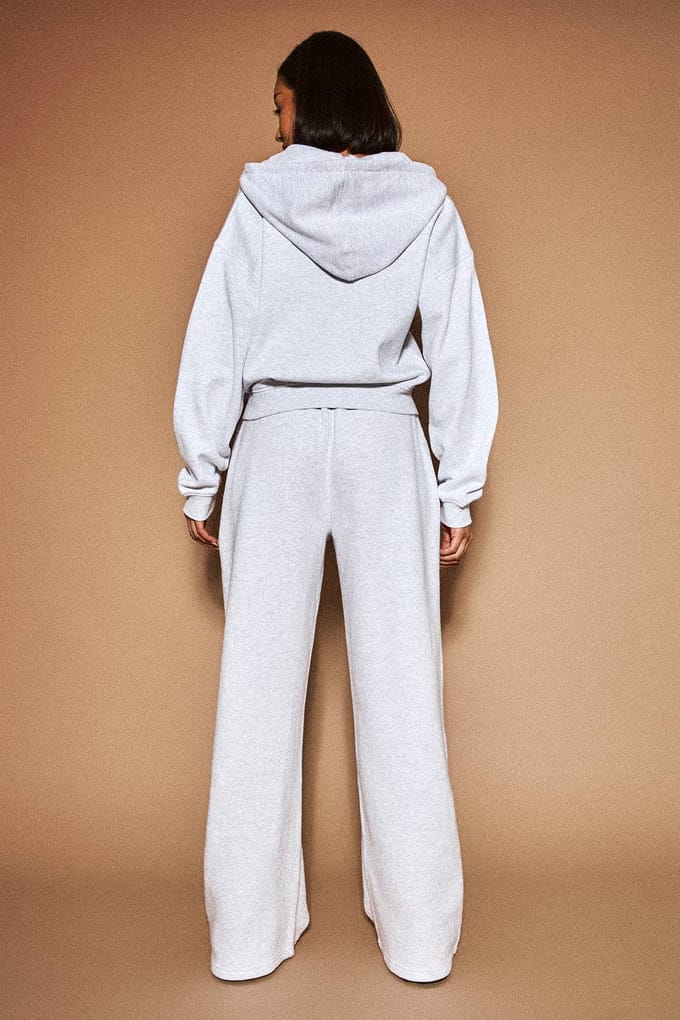 Dames Dsgn Studio Slim Straight Leg Joggingbroek | Asgrijs | Maat: Large