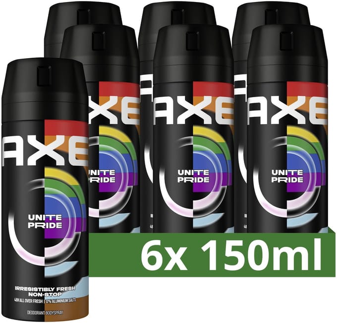 AXE Deodorant Bodyspray - Unite - met een onweerstaanbare geur - 6 x 150 ml