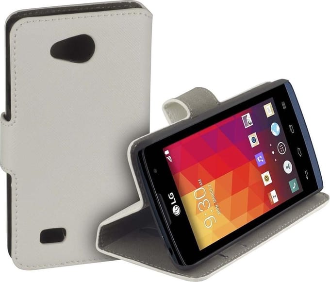 HC Wit LG Joy Booktype Telefoonhoesje