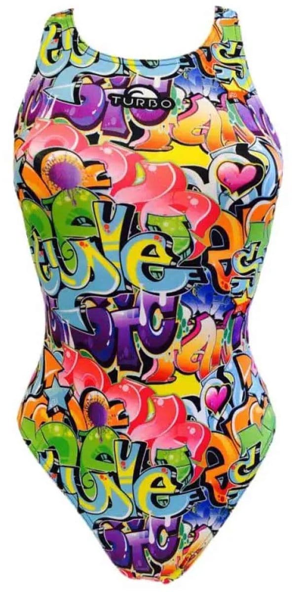 Turbo Graffitti 2016 Zwemkleding Veelkleurig S Vrouw