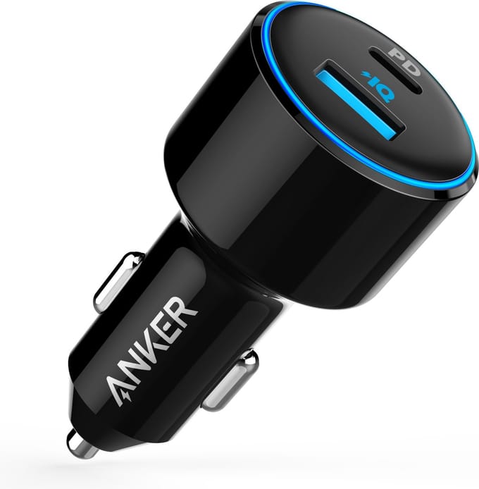 Anker PowerDrive II PD with 1 PD and 1 PowerIQ 2.0