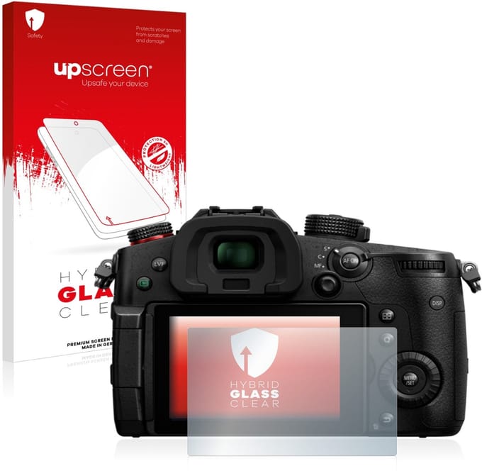 upscreen - Screenprotector voor Panasonic Lumix DC-GH5 II - Folie Beschermfolie Beschermglas transparant