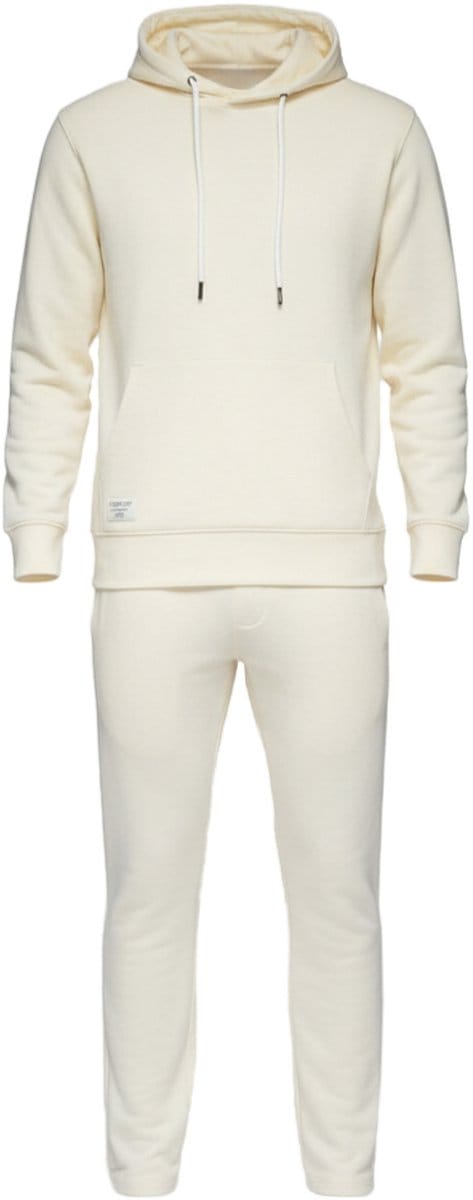 OMBRE Set - Katoen - Lange Mouw - Effen Crème M