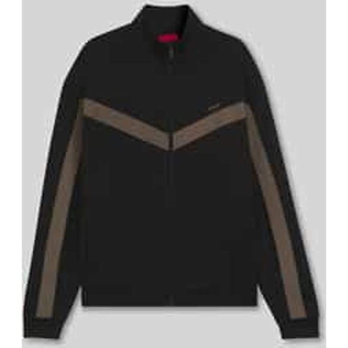 Relaxed fit Sweatjack met chevron-band Model 'DARTI'