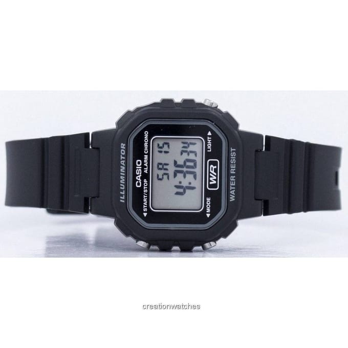 Casio LA-20WH-1ADF Digitaal Sporthorloge voor Dames met Vierkant Display - Zwart