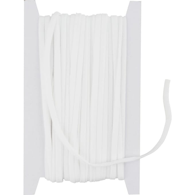 VBS Elastische band, 5,8 mm breed - Wit