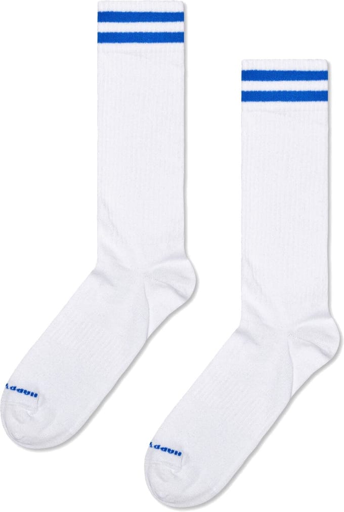 Happy Socks Solid Sneaker Sock - unisex sokken - wit - Unisex - Maat: 41 - 46