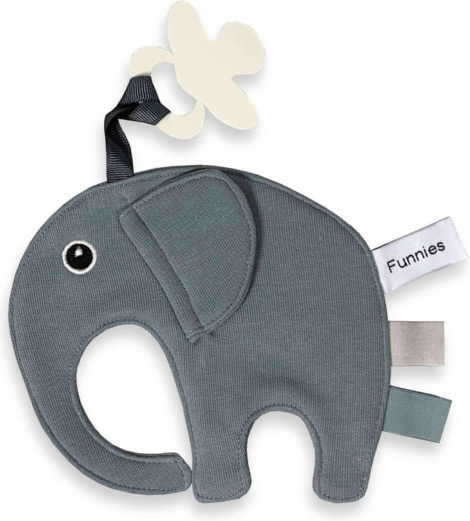Speendoek Olifant | Tutpop Ollie (Grey/Blue)
