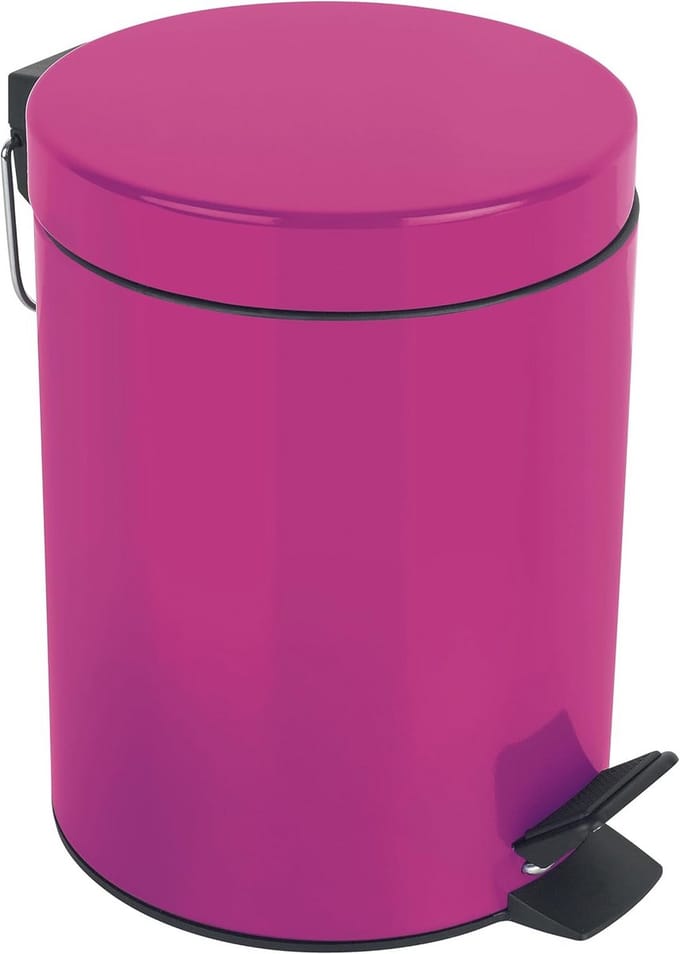Roze Cosmetica-emmer 5L met Deksel voor Badkamer