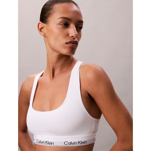 Calvin Klein ongevoerde bralette 100 3 wit dames XXS