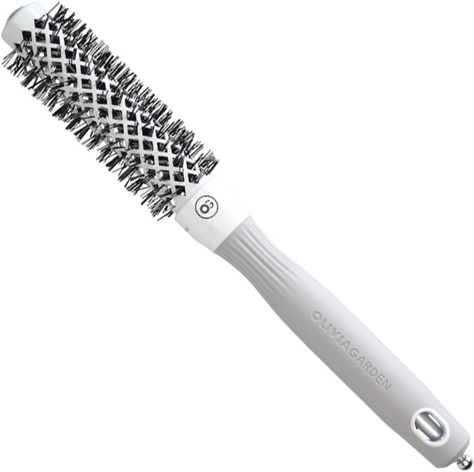 Olivia Garden Expert Blowout Shine Föhnborstel Wit-Grijs