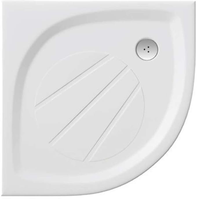 Ravak Galaxy Pro - Douchebak Elipso Pro-80, 80x80 cm, wit XA234401010