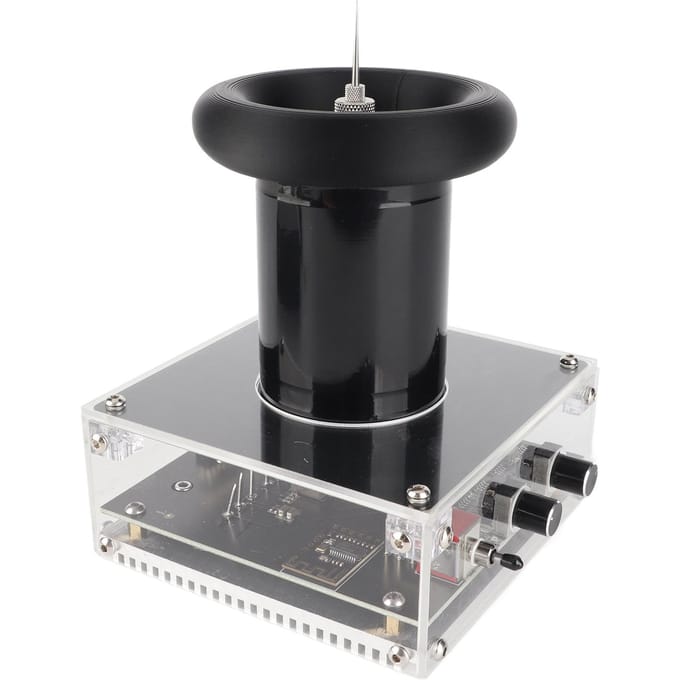 Bluetooth Muziek Tesla Spoel Draadloze Transmissie Luidspreker Experimenteel Tafelblad Speelgoed 100‑240V VS US Plug black