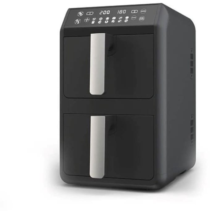 Maestro MR-761 Serie - Dubbele Heteluchtfriteuse - 2400W - 2x5L - Zwart