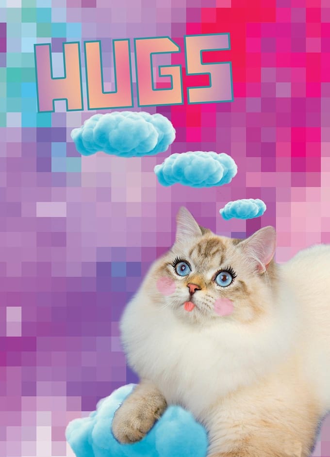 Kunstboer Kaart “Hugs” 10st - Knuffels