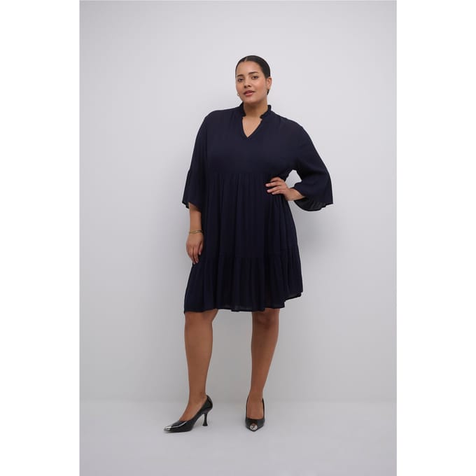 Kaffe Curve KCmariana Ami Dress Dames Jurk - Maat 48