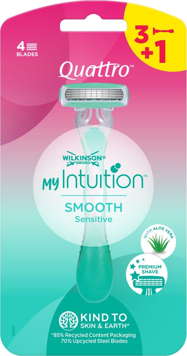 Wilkinson Wegwerpscheermesjes Quattro For Woman - 4 stuks
