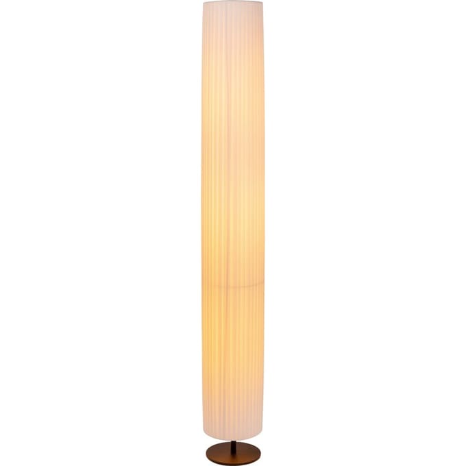 Lucide FOLD - Vloerlamp - Ø 20 cm - 3xE27 - Wit - Japandi