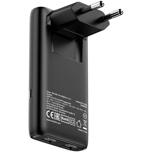 Verbatim 32354 Netvoedingsmodule 20 V 65 W Snellader